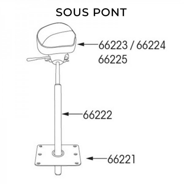 schéma embase sous le pont springfield de face - N°1 - comptoirnautique.com