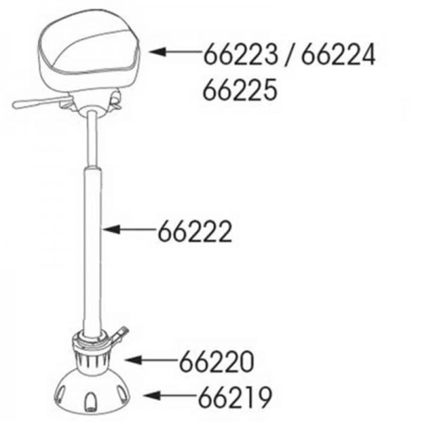 schéma adaptateur pour pied de tabouret de pêche springfield - N°2 - comptoirnautique.com