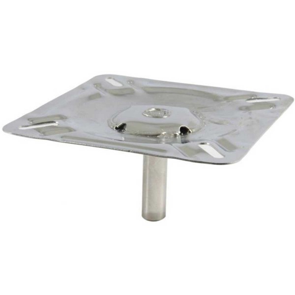 pied de siège haute en inox pike'n bass de face - N°3 - comptoirnautique.com