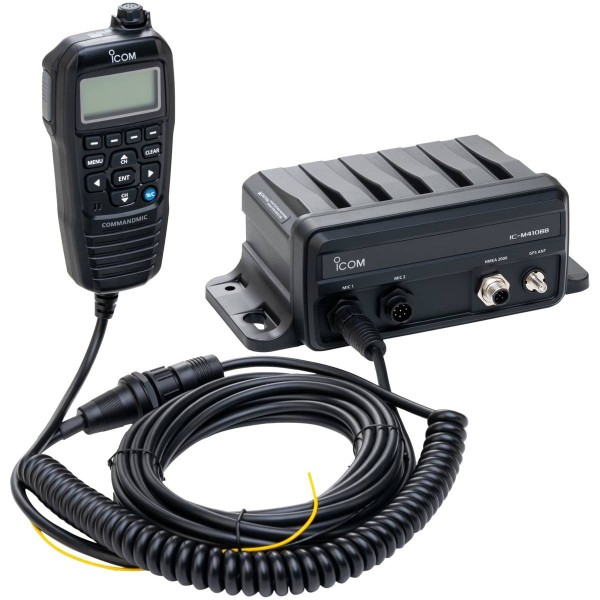 Radio VHF IC-M410BB Black Box ICOM - micro HM-195 - rallonge OPC-1540 - N°1 - comptoirnautique.com 