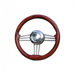 volant acajou 350 mm de diamètre kent de face