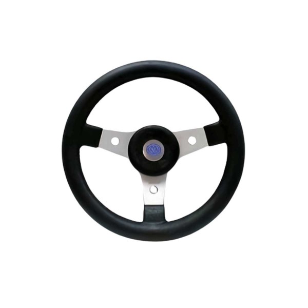 volant racing noir diamètre 320 mm kent de face - N°1 - comptoirnautique.com