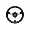 Black boat steering wheel, Ø 320 mm, 3 spokes