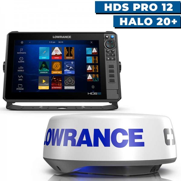Pack radar Lowrance HDS Pro 12 et radar Halo 20+ - N°10 - comptoirnautique.com