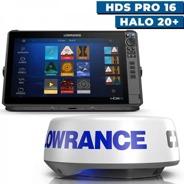 Pack radar Lowrance HDS Pro 16 et radar Halo 20+ - N°13 - comptoirnautique.com
