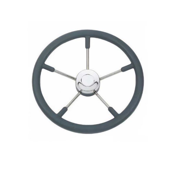 volant gainé noir diamètre 400 mm kent de face - N°1 - comptoirnautique.com