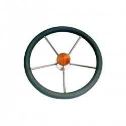 volant gainé gris diamètre 300 mm kent de face