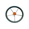 volant gainé gris diamètre 300 mm kent de face - N°1 - comptoirnautique.com