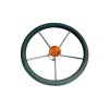 volant gainé gris diamètre 300 mm kent de face - N°1 - comptoirnautique.com 