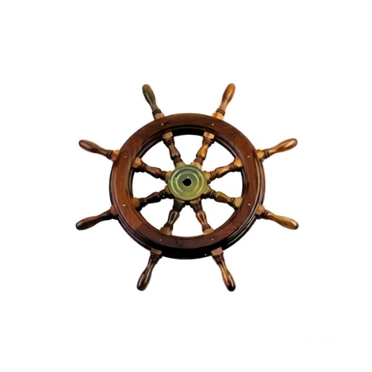 roue bois diamètre 420mm Kent de face