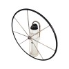 barre à roue commodore plate 8 rayons 122 cm avec gainage lewmar de face - N°1 - comptoirnautique.com