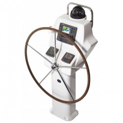 barre à roue commodore plate 5 rayons avec gainage lewmar de face