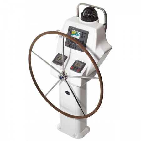 barre à roue commodore plate 5 rayons avec gainage lewmar de face