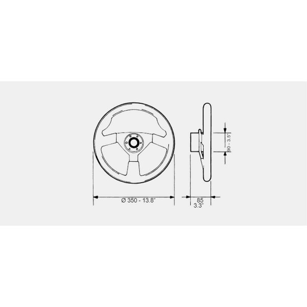 dimensions volant v38 ultraflex - N°1 - comptoirnautique.com