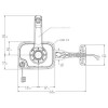 dimensions boitier de commande latéral encastré bi-fonction dometic - N°9 - comptoirnautique.com