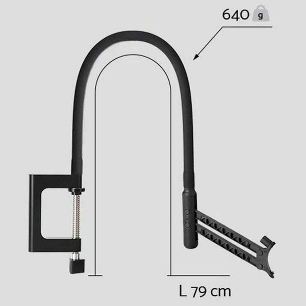 Dimensions - Bras de fixation flexible Deeper 2.0 - Flexible Arm Mount 2.0 - N°2 - comptoirnautique.com