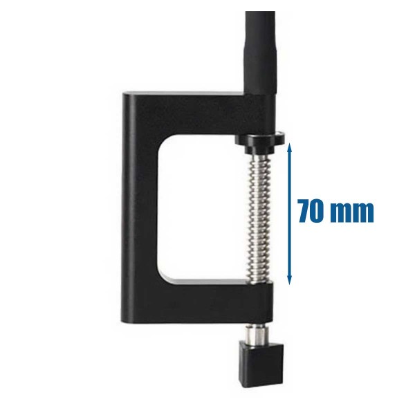 Dimension pince - Bras de fixation flexible Deeper 2.0 - Flexible Arm Mount 2.0 - N°3 - comptoirnautique.com