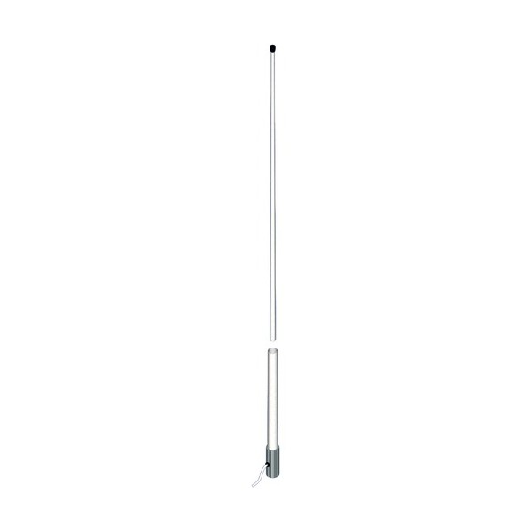 Antenne VHF 6dB, 2.40m, 5m de câble, sans rotule - N°1 - comptoirnautique.com