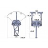 dimensions boitier de commande pupitre bi-levier mono-fonction kobelt - N°2 - comptoirnautique.com
