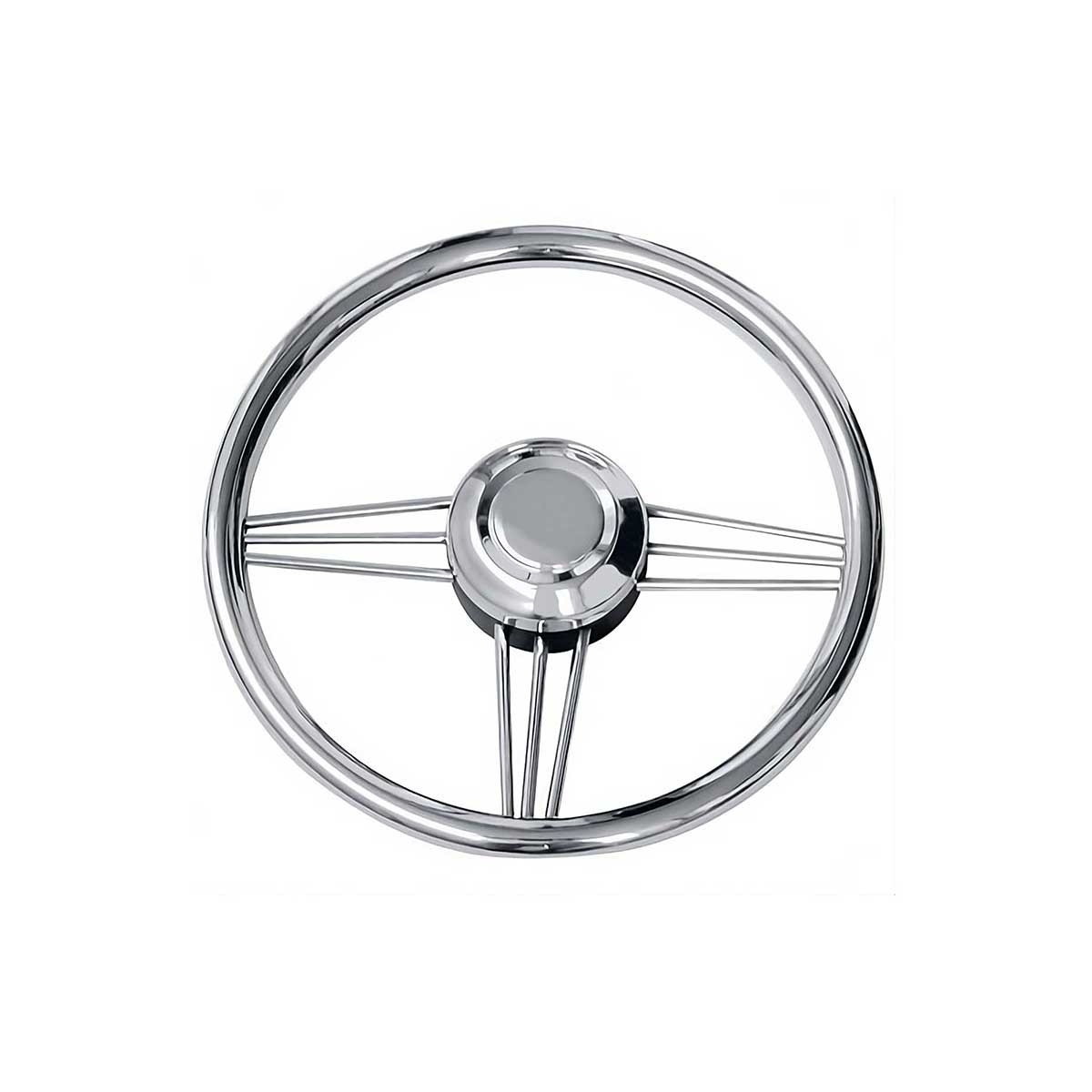 volant inox diamètre 370mm kent marine de face