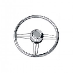 volant inox diamètre 370mm kent marine de face