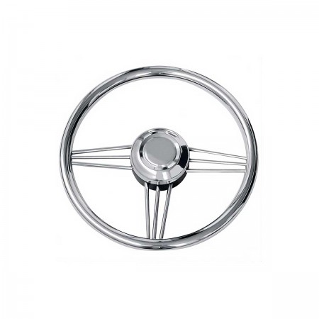 volant inox diamètre 370mm kent marine de face