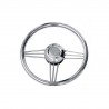 Stainless steel boat steering wheel, Ø 370 mm, 3 spokes