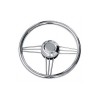 volant inox diamètre 370mm kent marine de face - N°1 - comptoirnautique.com