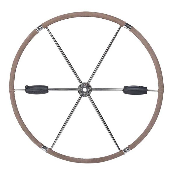 barre à roue pliante dépliée avec connexion conique standard lewmar de face 914mm - N°6 - comptoirnautique.com