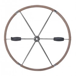 barre à roue pliante dépliée avec connexion conique standard et parallèle lewmar de face 914mm