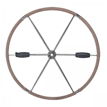 barre à roue pliante dépliée avec connexion conique standard et parallèle lewmar de face 914mm