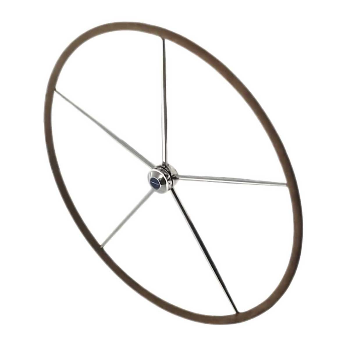 barre à roue commodore cintrée 5 rayons avec gainage lewmar de face 76-81 cm