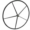 Ruota per barca verniciata di nero Ø 1320 mm a 5 razze