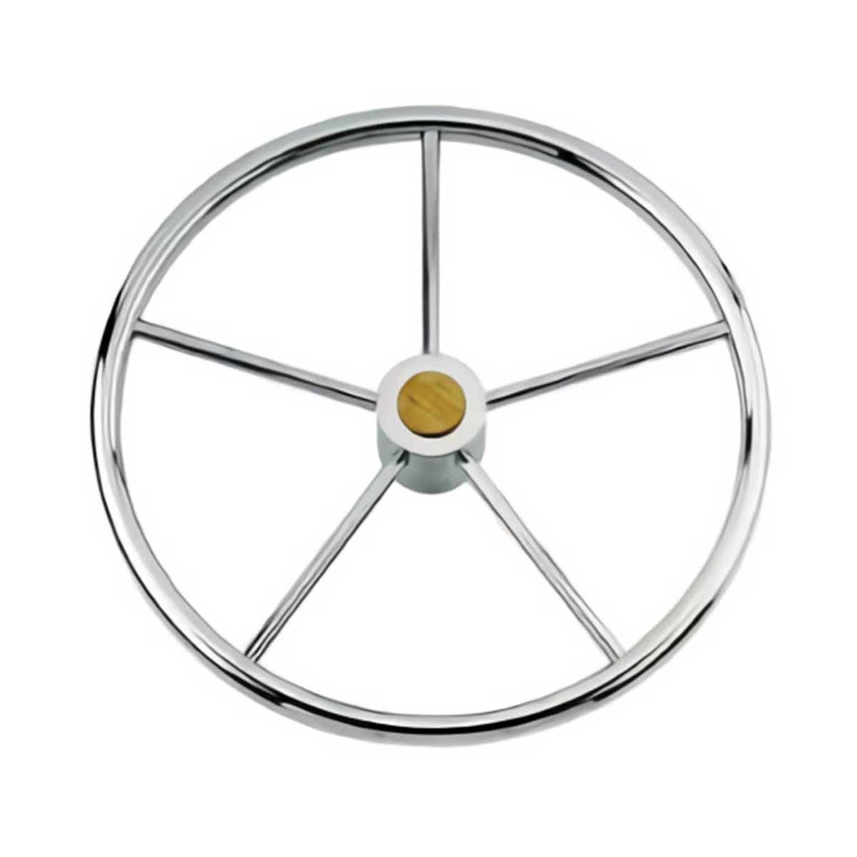 barre à roue inox avec fixation pour cône LS kent de face 700mm