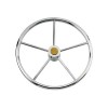 barre à roue inox avec fixation pour cône LS kent de face 500mm - N°1 - comptoirnautique.com
