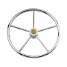 Roda de barco em aço inoxidável Ø 700 mm com 5 raios