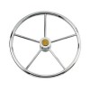 barre à roue inox diamètre 700 mm avec fixation pour cône MA kent de face - N°1 - comptoirnautique.com 