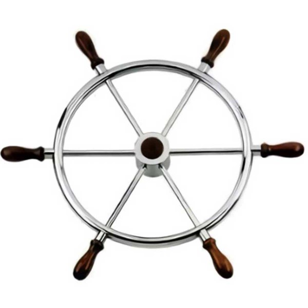 roue inox diamètre 500mm avec fixation pour cône MO Kent de face - N°1 - comptoirnautique.com 