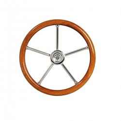 volant teak diamètre 400 mm kent de face