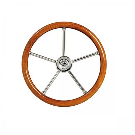 volant teak diamètre 400 mm kent de face