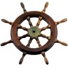 barre à roue bois diamètre 1000mm avec alésage diamètre 28mm kent de face - N°1 - comptoirnautique.com 