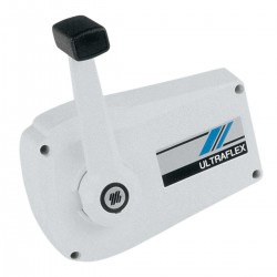 boitier de commande latéral mono-levier bi-fonction b89 blanc de face ultraflex