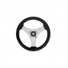 Polyurethane boat steering wheel Ø 350 mm, 3 aluminum spokes