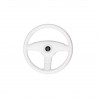 White polyurethane boat steering wheel, Ø 350 mm, 3 spokes