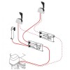 schéma sélecteur pour différentiel inverseur pour installation 2 postes kent de face - N°2 - comptoirnautique.com 