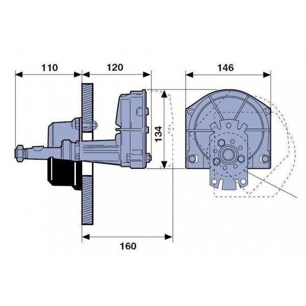 dimension boitier de direction D0290 morse seastar - N°4 - comptoirnautique.com