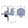 dimension boitier de direction D0290 morse seastar - N°4 - comptoirnautique.com