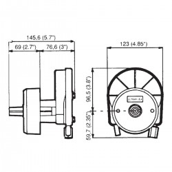 dimensions boîtier direction mécanique ultraflex T 67