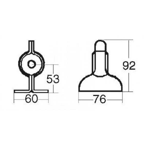 dimensions kit de fixation court pour câble de direction seastar - N°3 - comptoirnautique.com