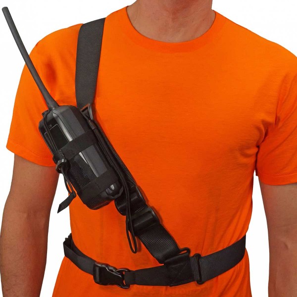 Housse universelle pour VHF portable Icom avec baudrier face avec VHF portable - N°4 - comptoirnautique.com